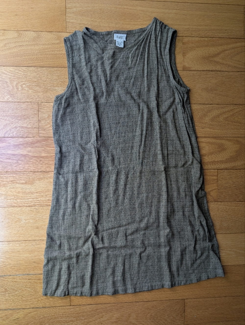 Eileen Fisher Grid-Textured Knit Shell